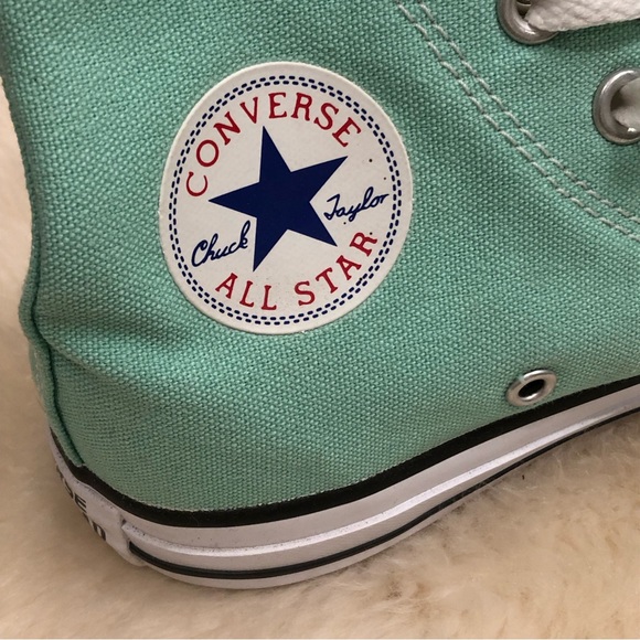 CONVERSE All-Star Mint Green Hi Top - Picture 8 of 11